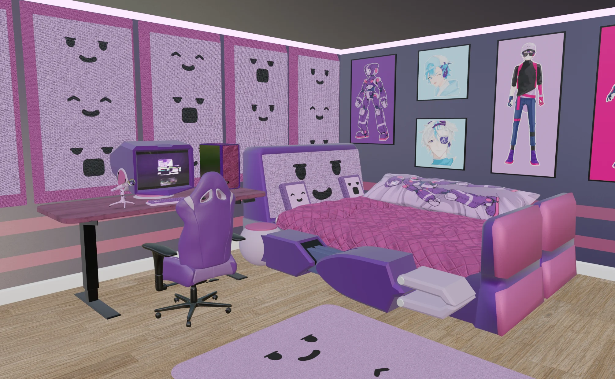 FalseEyeD 3D Bedroom Environment